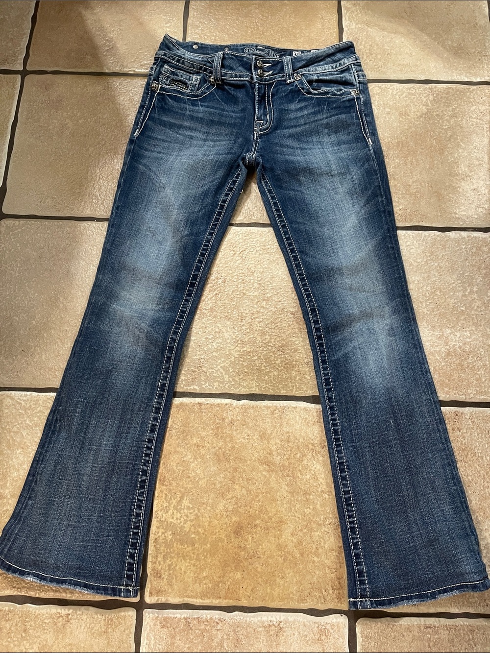 Miss Me Dark Blue Flare Jeans